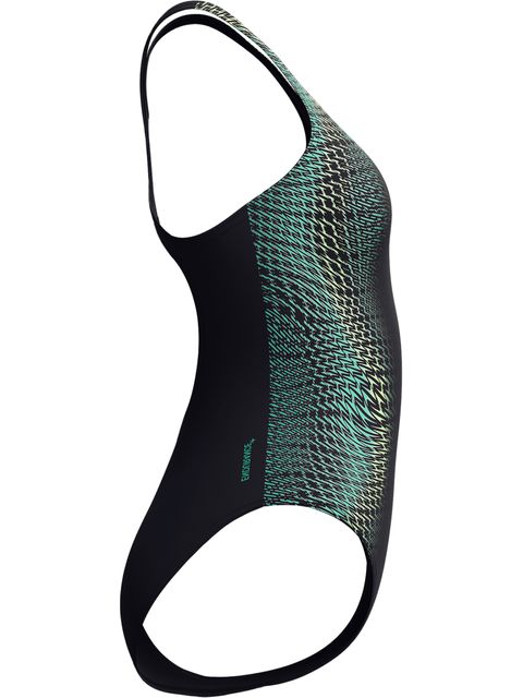 Speedo Tech Panel Splice Medalist One Piece - Turquoise Gem