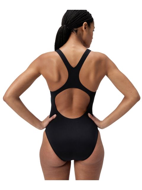 Speedo Tech Panel Splice Medalist One Piece - Turquoise Gem