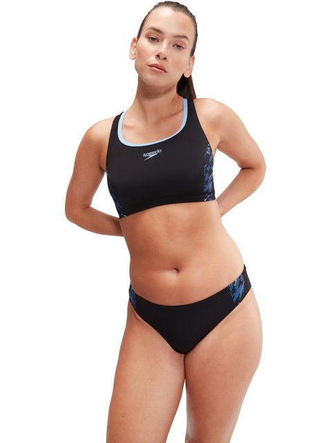 Speedo Sports Bikini - Black/Cobalt/Blue