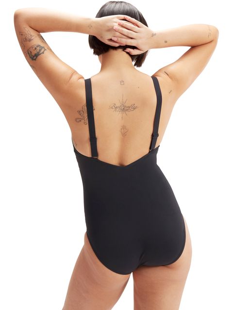Speedo Amberglow Shaping One Piece - Black/Charcoal