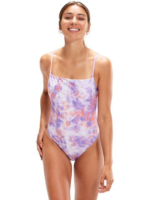 Speedo Adjustable Thinstrap One Piece - Miami Lilac/Soft Coral