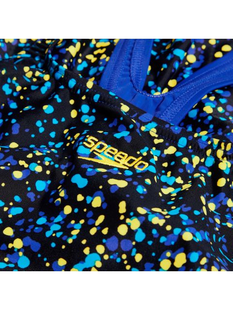 Speedo Medalist One Piece - Black/Cobalt/Lemon