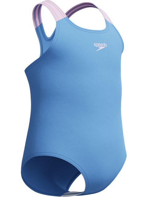 Speedo Toddler Girls Medalist One Piece - Periwinkle Blue