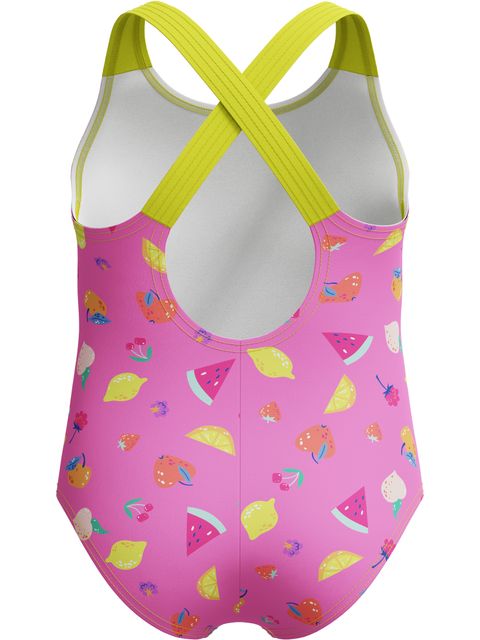 Speedo Toddler Girls Cross Back One Peice - Neon Flamingo