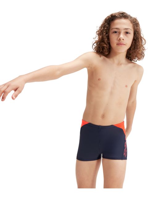 Speedo Splice Aquashorts - Navy/Orange