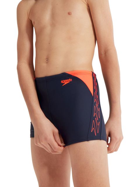 Speedo Splice Aquashorts - Navy/Orange
