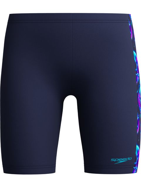 Speedo Allover Print Panel Jammers - Peacoat/Blue