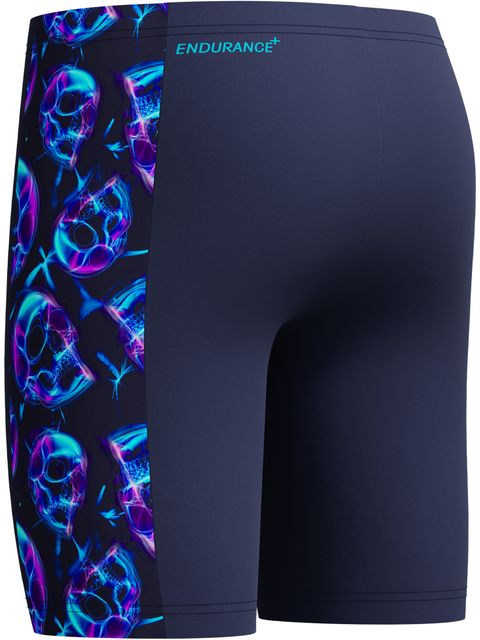Speedo Allover Print Panel Jammers - Peacoat/Blue