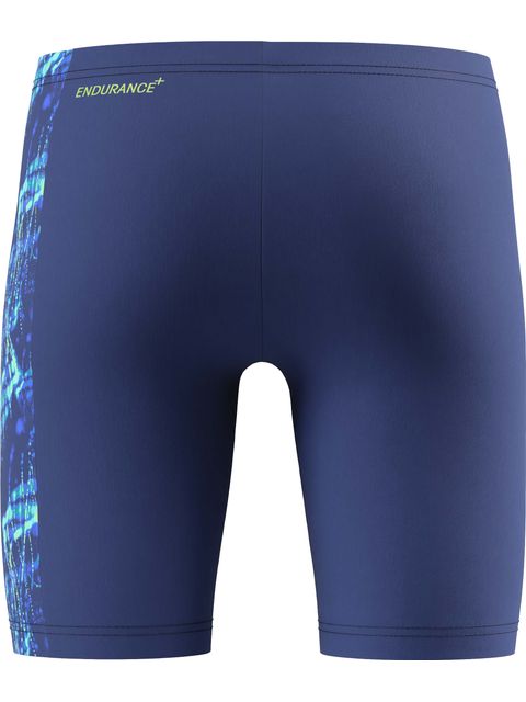 Speedo Printed Panel Jammers - Night Watch/Citrus Green