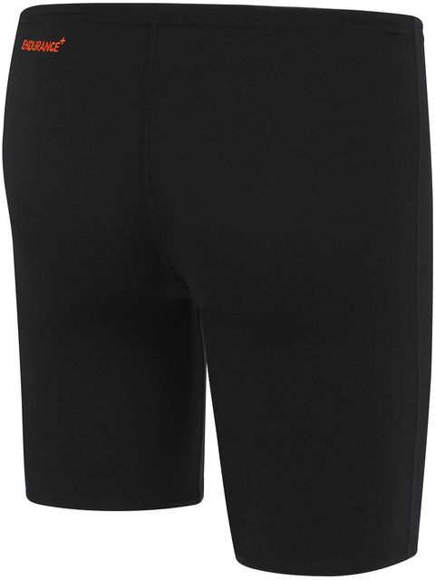 Speedo Digital Panel Jammers - Black/Red Ginger