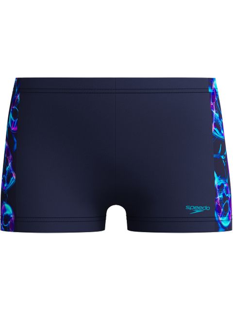 Speedo Allover Print Panel Aquashorts - Peacoat/Blue