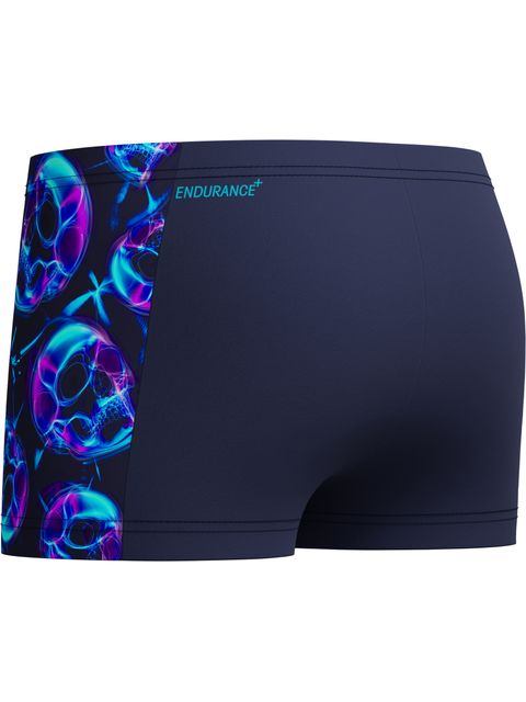 Speedo Allover Print Panel Aquashorts - Peacoat/Blue