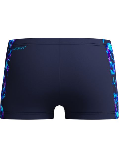 Speedo Allover Print Panel Aquashorts - Peacoat/Blue