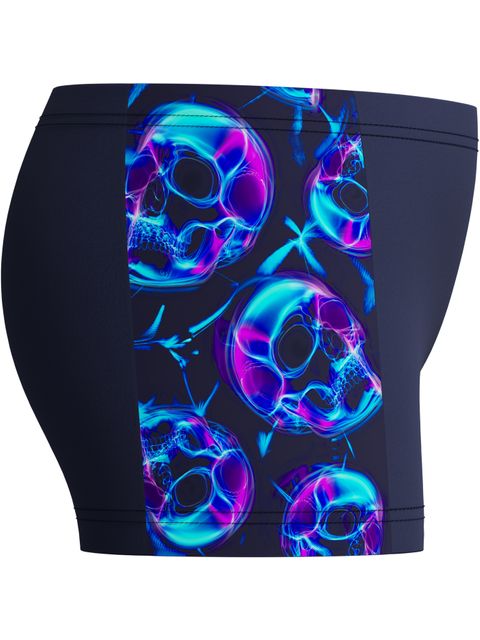 Speedo Allover Print Panel Aquashorts - Peacoat/Blue