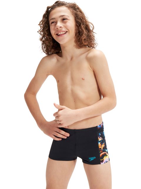 Speedo Aquashorts - Black/Blue/Orange