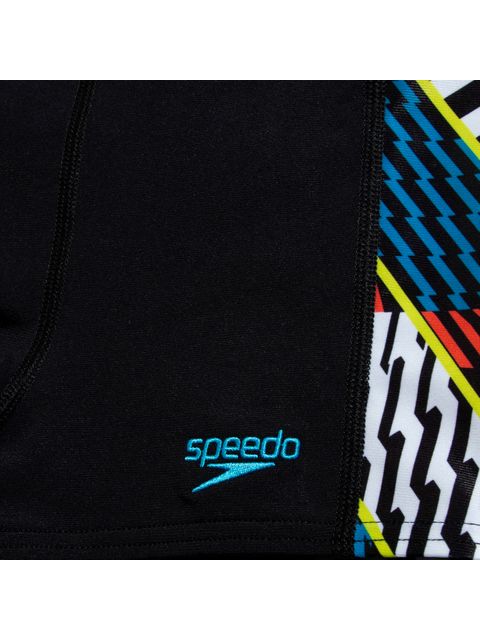 Speedo Panel Aquashorts - Black/White/Watermelon