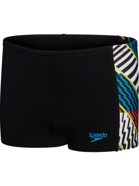 Speedo Panel Aquashorts - Black/White/Watermelon