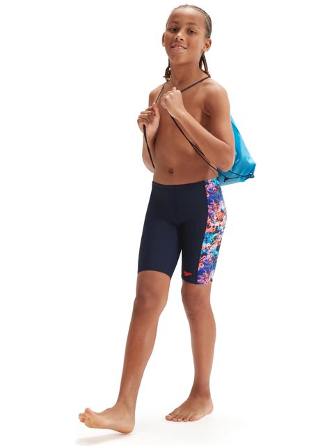 Speedo V-Cut Jammers - Navy/Baja/Apricot