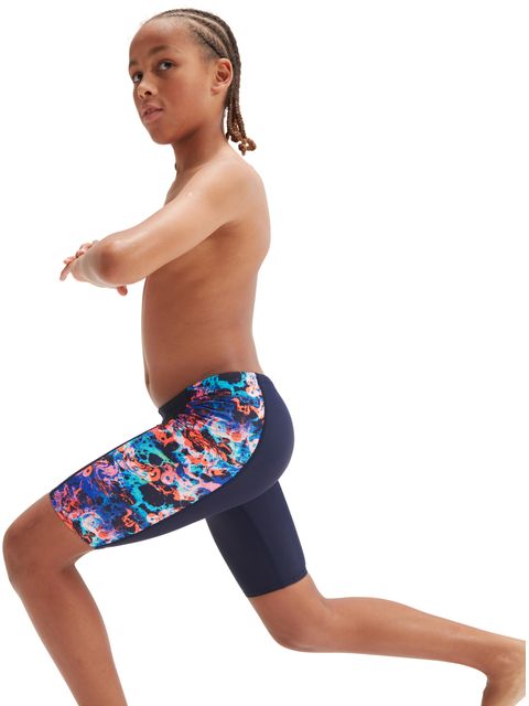 Speedo V-Cut Jammers - Navy/Baja/Apricot