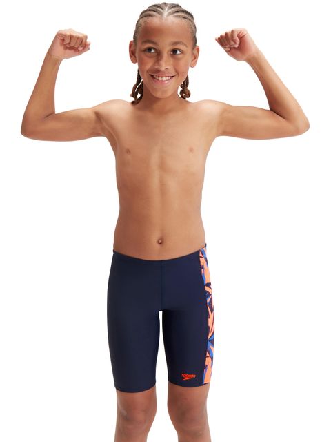 Speedo Panel Jammers - Hyperboom/Cobalt/Orange