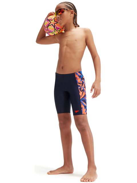 Speedo Panel Jammers - Hyperboom/Cobalt/Orange