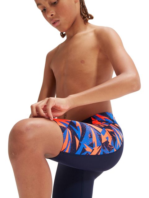 Speedo Panel Jammers - Hyperboom/Cobalt/Orange