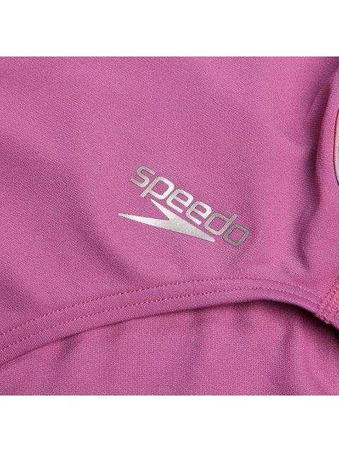 Speedo Solid V-Back One Piece - Kiki Pink