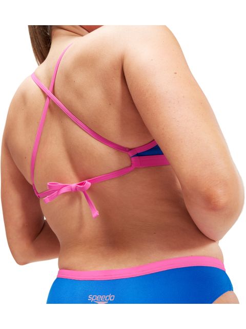 Speedo Tie Back Crop Top - Cobalt