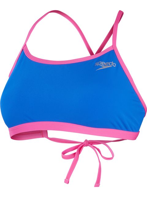 Speedo Tie Back Crop Top - Cobalt