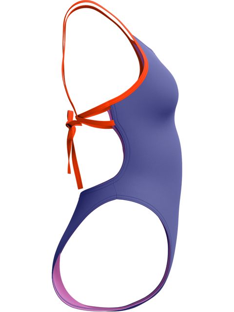 Speedo Solid Tie Back One Piece - Hapuna Blue