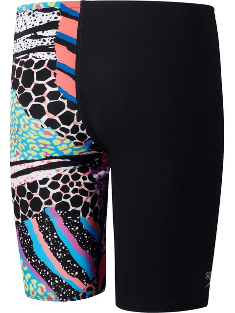 Speedo V-Cut Jammers - Black/Green/Red