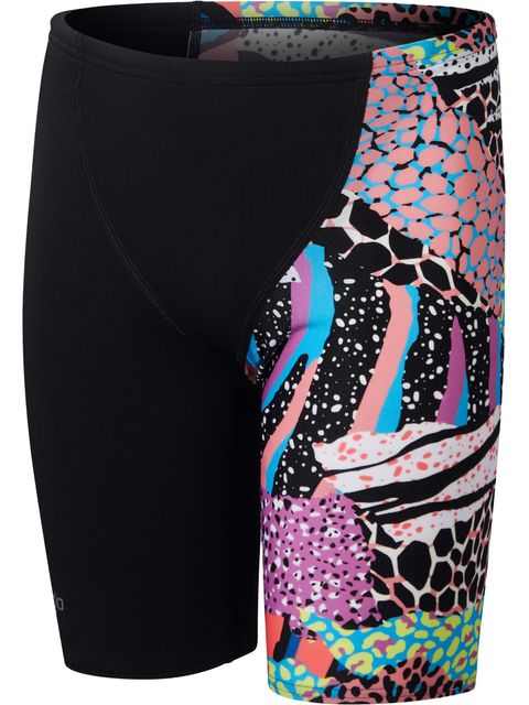 Speedo V-Cut Jammers - Black/Green/Red