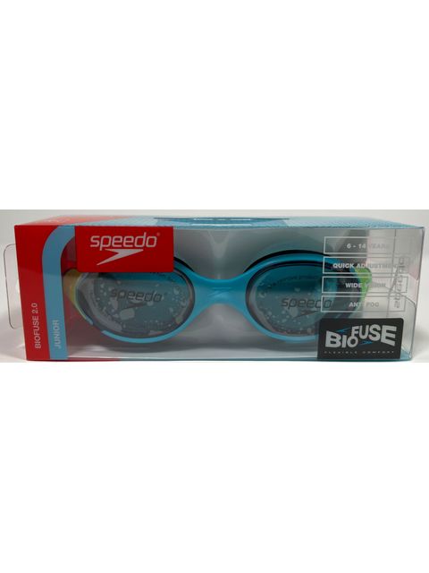 Speedo Biofuse 2.0 Junior Goggles - Blue Tint/Blue/Navy/Green