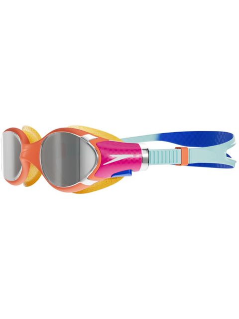 Speedo Biofuse 2.0 Junior Goggles - Chrome Mirror/Cobalt/Blue/Orange