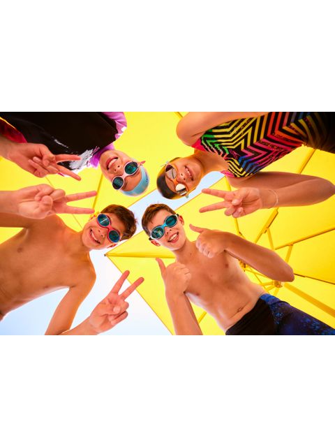 Speedo Biofuse 2.0 Junior Goggles - Chrome Mirror/Cobalt/Blue/Orange