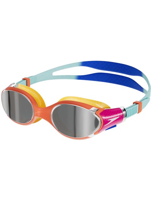 Speedo Biofuse 2.0 Junior Goggles - Chrome Mirror/Cobalt/Blue/Orange