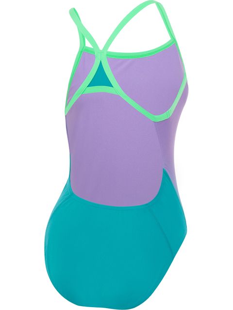 Speedo Turnback One Piece - Ombre Miami Lilac/Aquarium