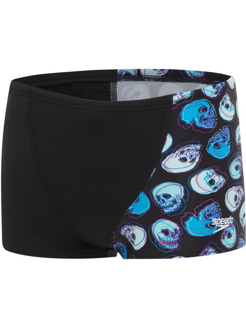 Speedo V-Cut Aquashorts - Black/Blue/Cyan