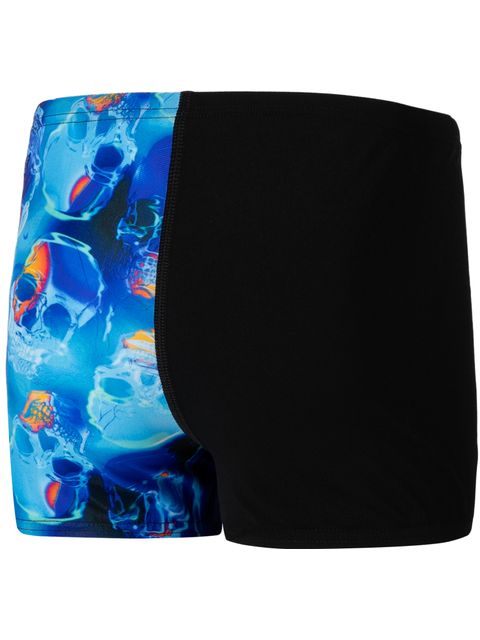 Speedo V Cut Aquashorts - Skull Black/Cobalt Blue