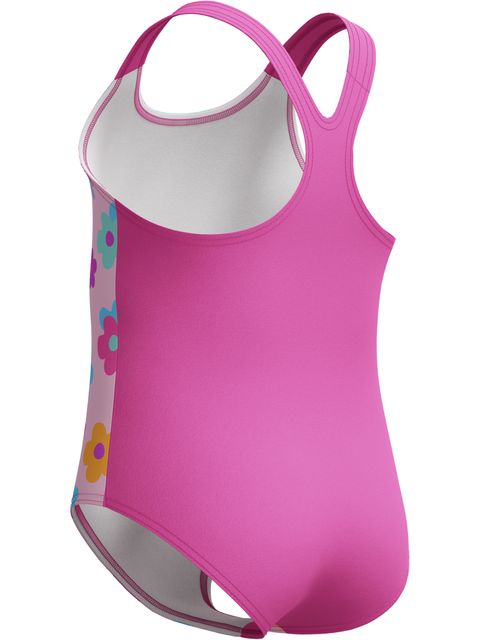Speedo Toddler Girls Print One Piece - Neon Flamingo