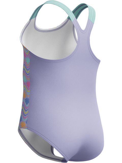 Speedo Toddler Girls Print One Piece - Bright Lavender