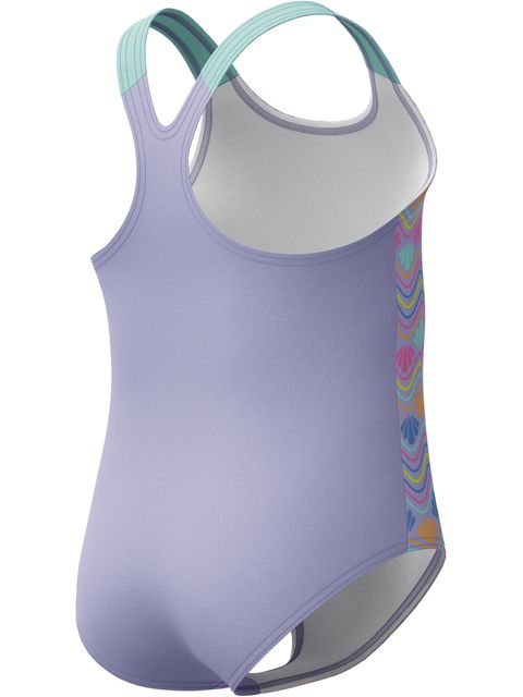 Speedo Toddler Girls Print One Piece - Bright Lavender