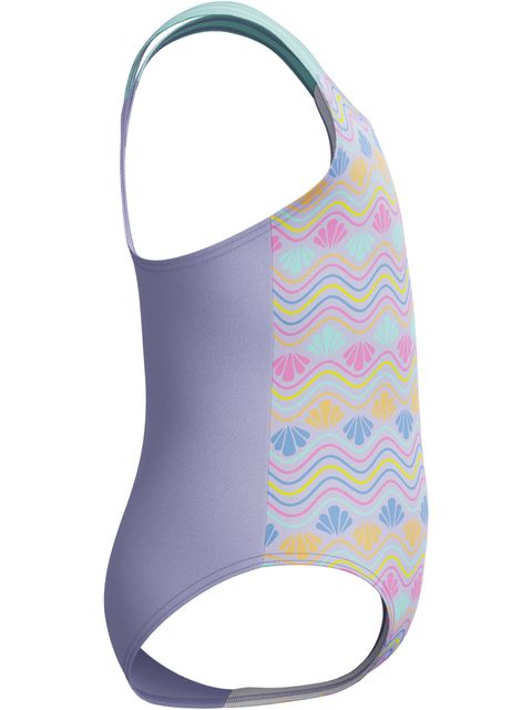 Speedo Toddler Girls Print One Piece - Bright Lavender