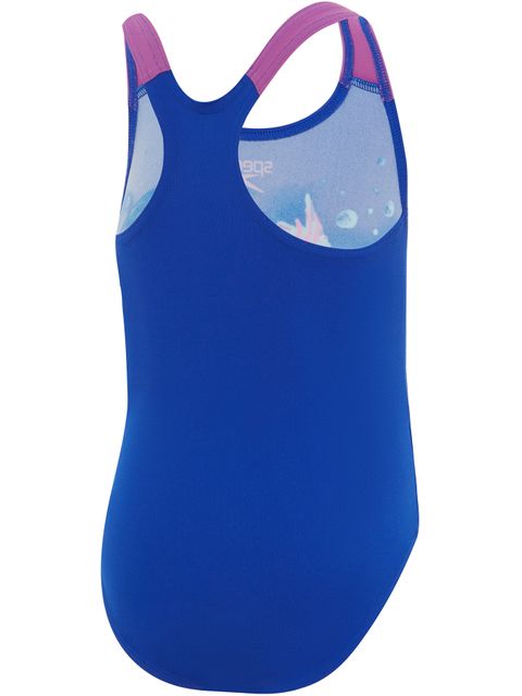 Speedo Toddlers One Piece - Cobalt/Kiki Pink