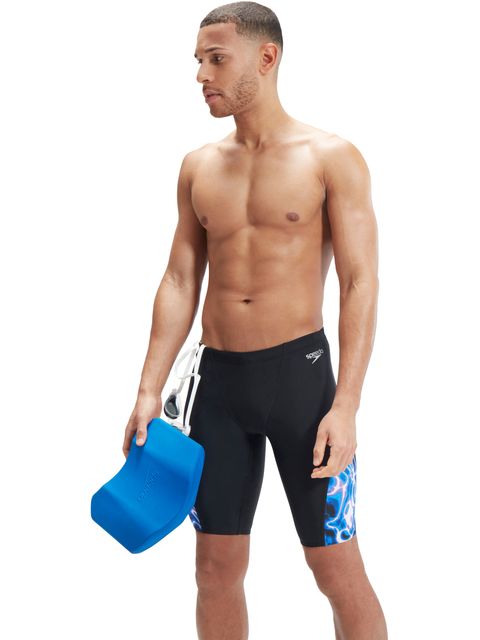 Speedo V-Cut Jammers - Black/Cobalt/Blue