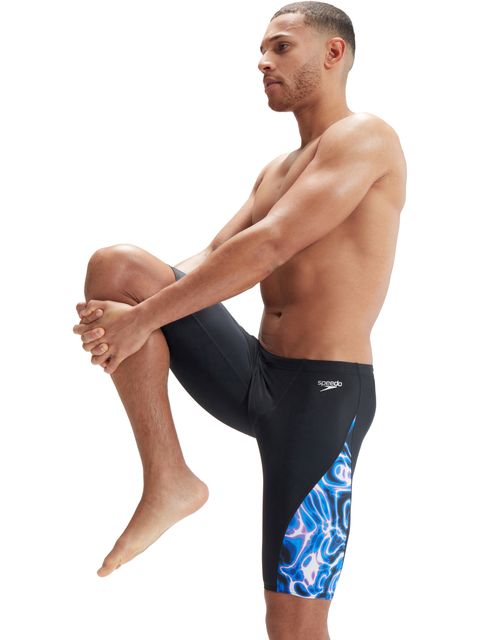 Speedo V-Cut Jammers - Black/Cobalt/Blue