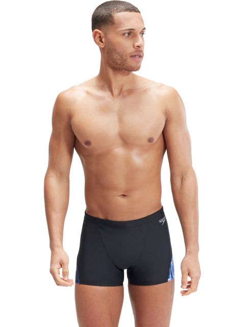 Speedo V-Cut Aquashorts -Black/Cobalt/Blue