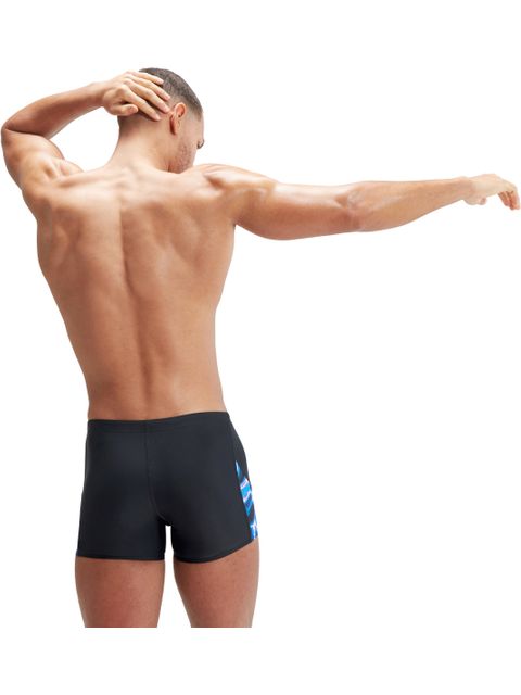 Speedo V-Cut Aquashorts -Black/Cobalt/Blue