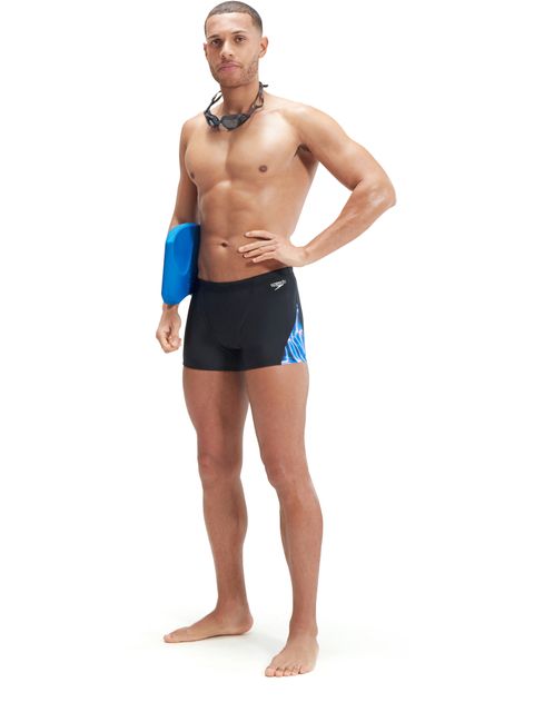 Speedo V-Cut Aquashorts -Black/Cobalt/Blue