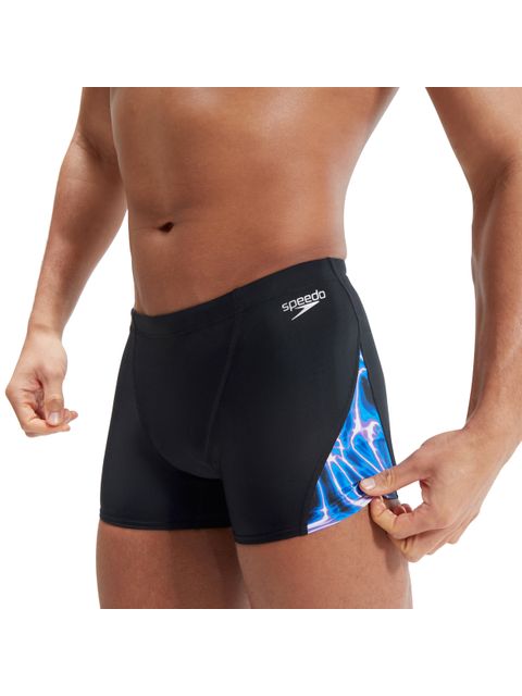 Speedo V-Cut Aquashorts -Black/Cobalt/Blue